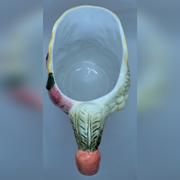 Vintage Lillian Vernon Garden Vegetable Pitcher Ceramic 7.5 Inches Tall - Picture 7 of 9